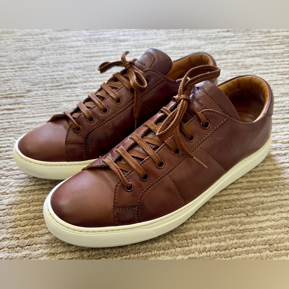 To Boot New York Colton, Brown Leather Sneakers, size 9 - Picture 11 of 16